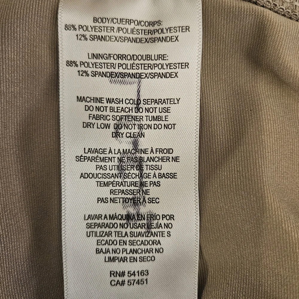 Calvin Klein Performance Stretch Tiered Ruffle Skort Taupe XS Active Athletic - Picture 5 of 8